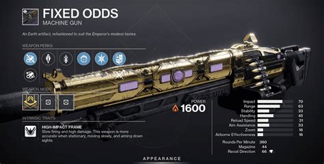 destiny 2 fixed odds god roll